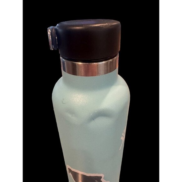 Hydro Flask 24oz Standard Mouth . Teal. 2 Stickers Can Be Removed. Needs Handle. - Picture 3 of 14